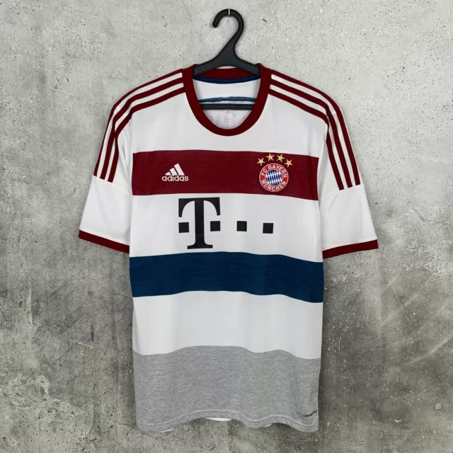 Bayern Munich 2014 2015 Away Football Shirt Mens Adidas Jersey Size L