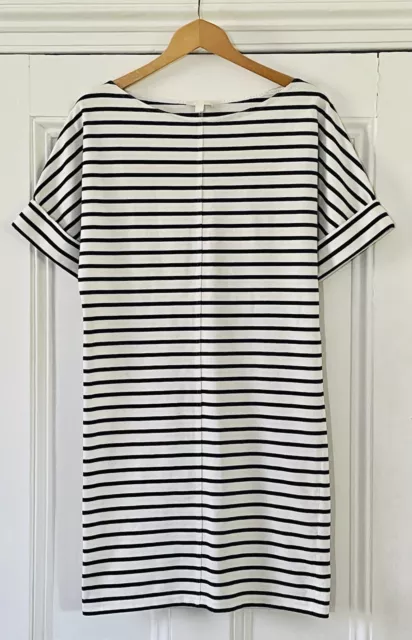 COS Womens Navy Blue White Striped Short-Sleeve T-Shirt Dress XS UK 6-8 EU 34-36