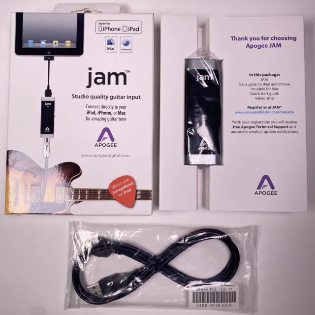 Apogee Jam Garage Band iPhone / iPad Interface Missing iPad Cable
