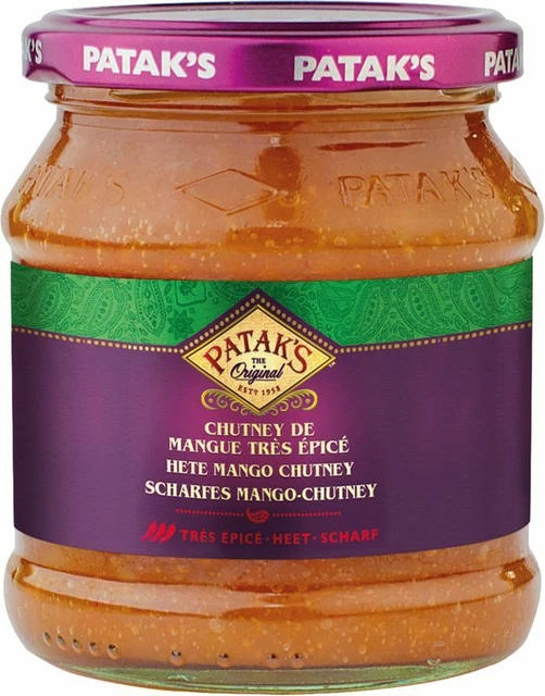 [340 g] PATAK'S Scharfes Mango-Chutney / Hot Mango Chutney