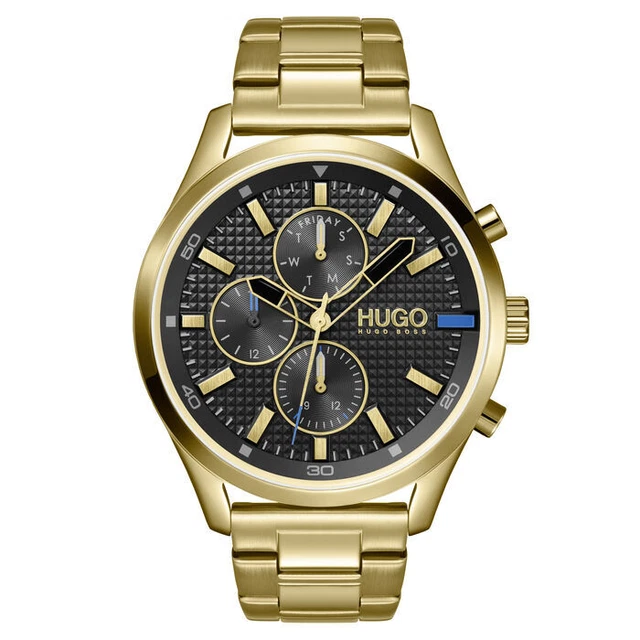 NIB HUGO BOSS Regatta Silver Dial Black Rubber Mens Watch 1512501