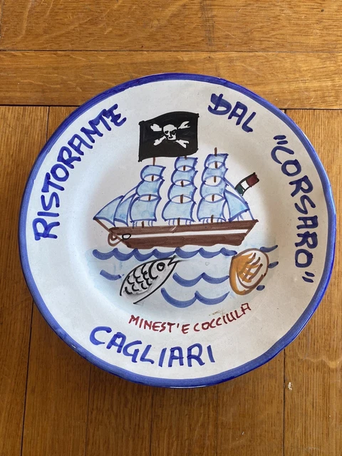 Piatto del buon Ricordo. Ristorante Dal “Corsaro”, Cagliari.
