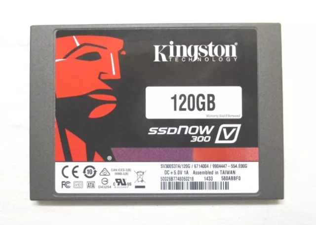 Disque Dur SSD Stato solido Kingston Sv300s37a/120g, SSDNow V300, 120Gb SATA