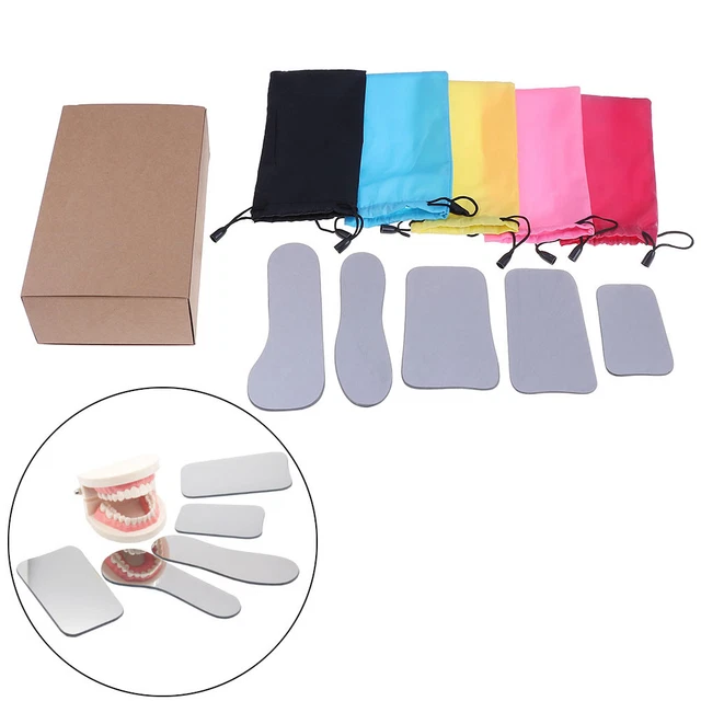 5X Intra Oral Glass Coated Titanium Photography Mirrors 2-side Reflector Den SMJ