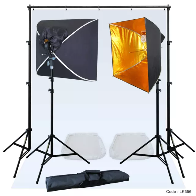 Linco Lincstore Mini Studio Lighting Backdrop Stand White Photo Background Kit