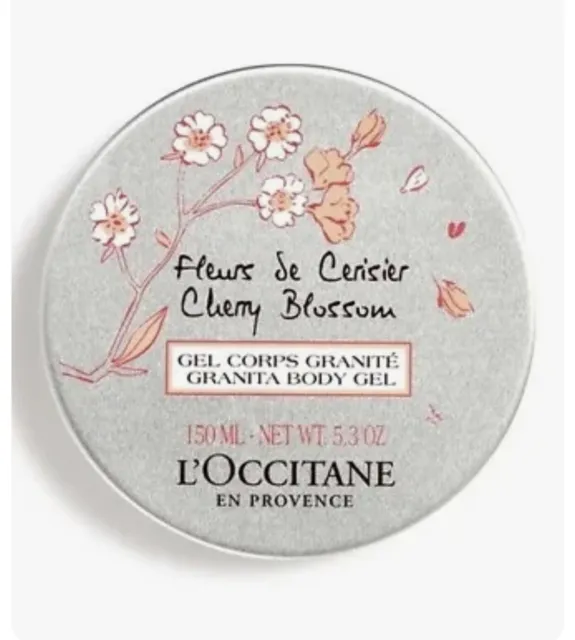L'occitane en Provence Cherry Blossom Granita Body Gel 5.3 oz /150 ML Sealed