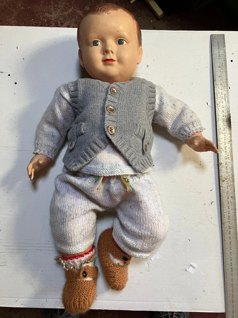 Joli poupon ancien Petit Colin (56 cm