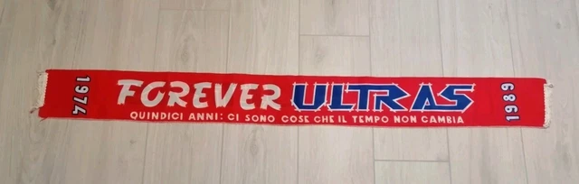 Écharpe Ultras Bologna Forever - Modèle Années 80 - Occasion En Bon état, Pour Supporters