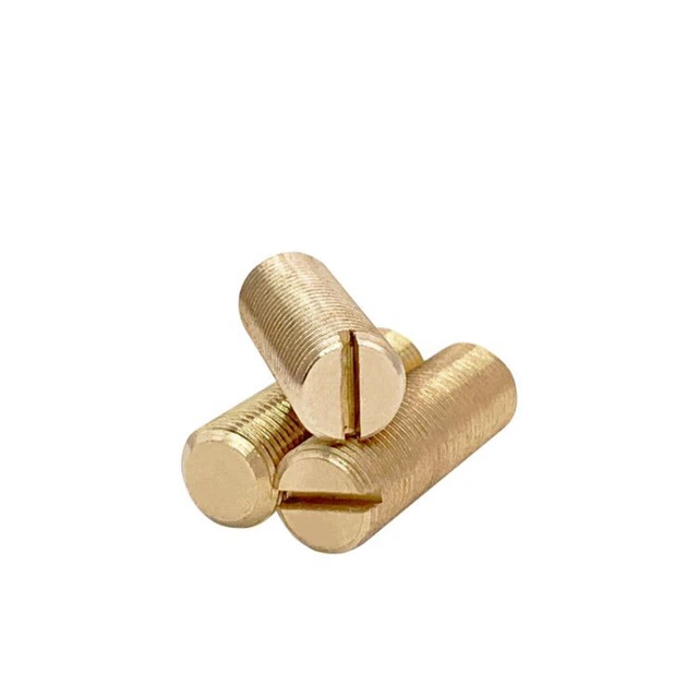 M8 Set viti a filo sottile in ottone con punto piatto