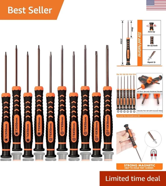 Lot 5 Embouts Tournevis T25 Long 150mm – Aimanté 1/4 Hex – Uxcell Neuf