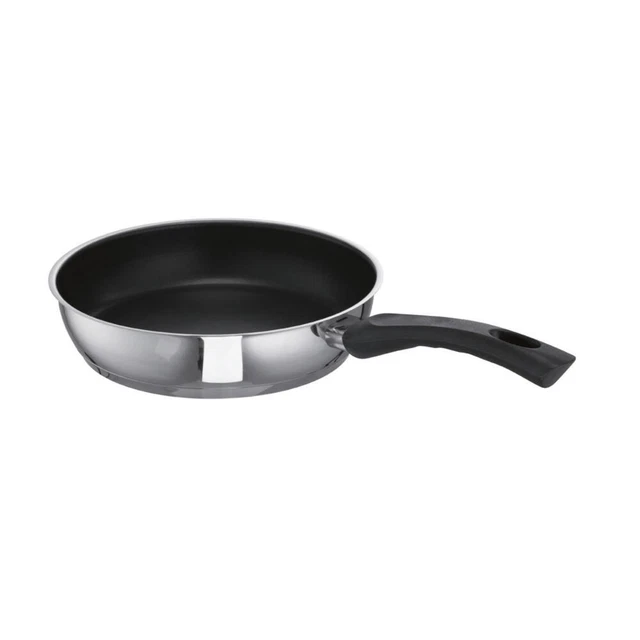 Schulte-Ufer Bratpfanne Wega, Grillpfanne Edelstahl, Beschichtet, 24cm, 6405524