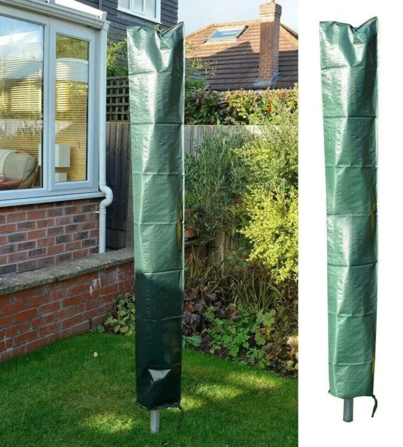 Green Large Heavy Duty Rotary Washing Line Cover Clothes Airer Garden Parasol Uk