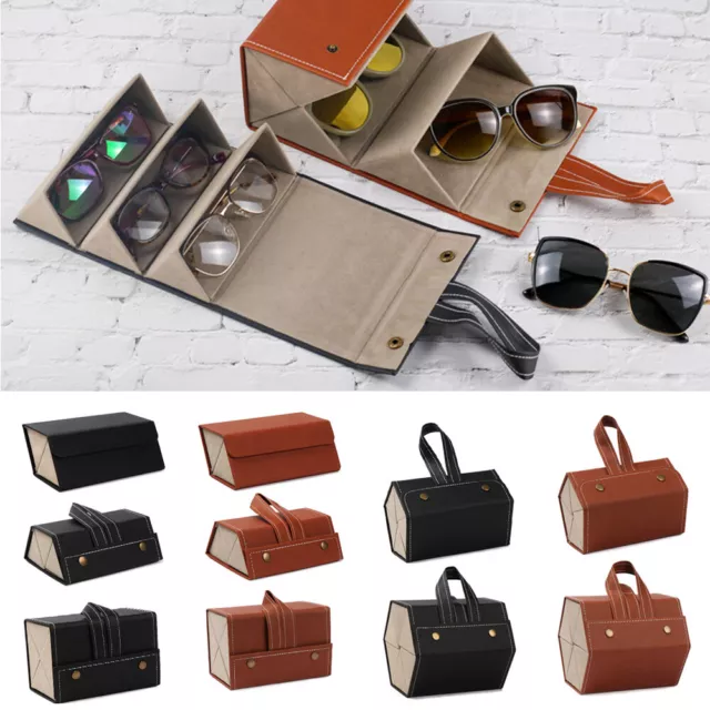 Multi-slot Glasses Organizer Sunglasses Case Storage Box Eyeglasses Holder