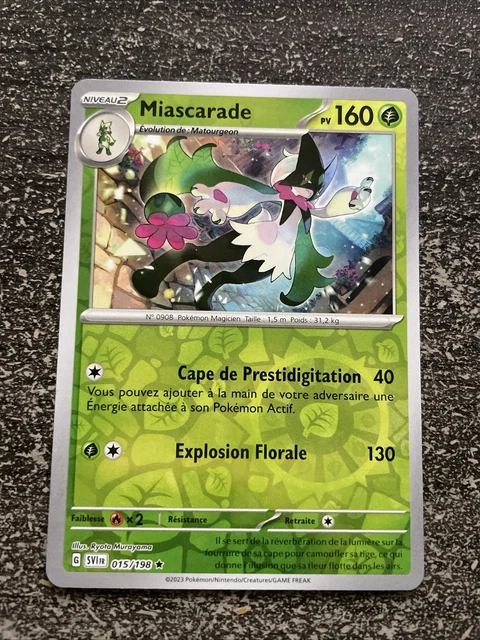 Carte Pokémon Miascarade 015/198 – Holo Ou Reverse – Coffret Myboost Écarlate & Violet – 10 Cartes Françaises - 5