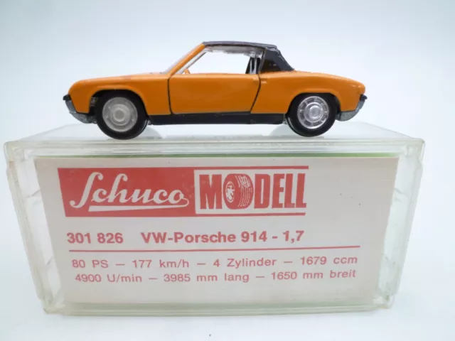 VINTAGE SCHUCO 1/66 301 826 VW PORSCHE 914 1.7 IN ORIGINAL BOX ISSUED 1970s
