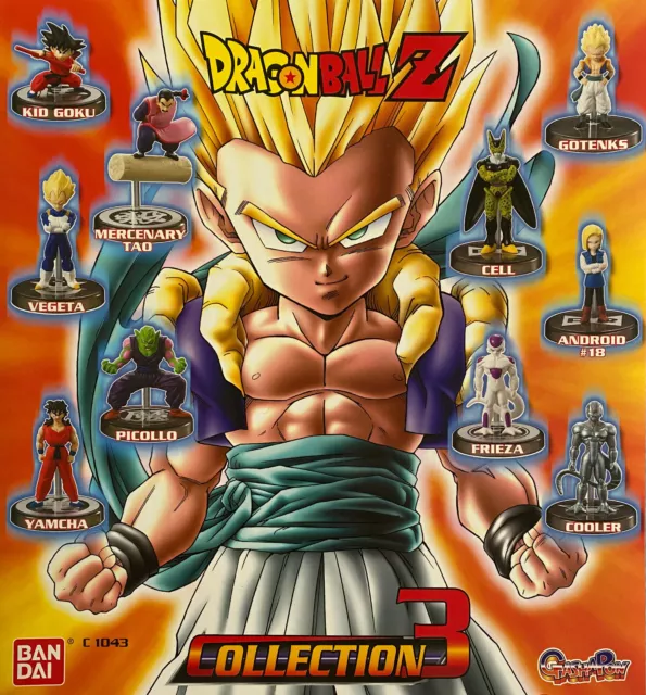 Bandai Gashapon Dragon Ball Z collection 3 (mini) set completo di 10 Figures NEW