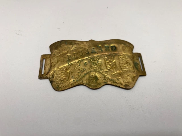 ancienne plaque fiscale taxe impot sur les velos velocipede 1921 (1