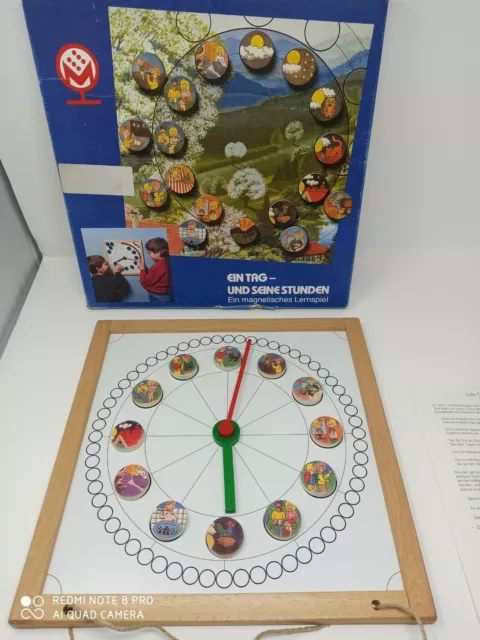 Oberschwäbische Magnetspiele Ein Tag - und seine Stunden -Pädagogik Uhr lernen
