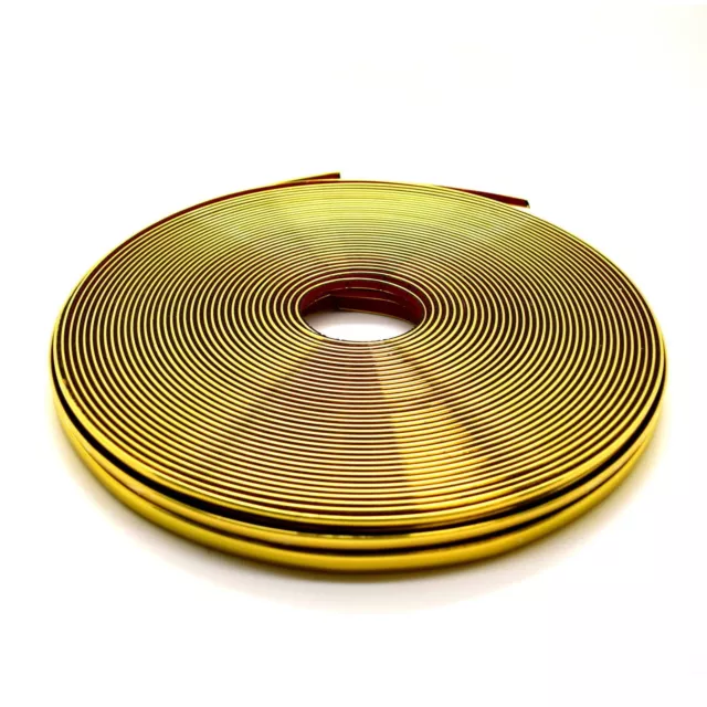 Gold Chrome Car Styling Tuning Moulding Strip Trim Self Adhesive Finish Tape GSM