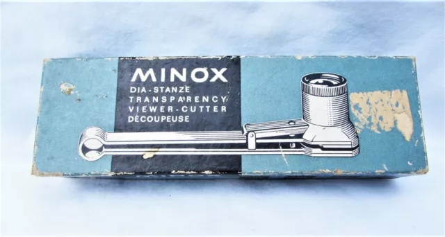 Minox Transparency Film Negative Viewer-Cutter with Box - Hard to Find - Germany