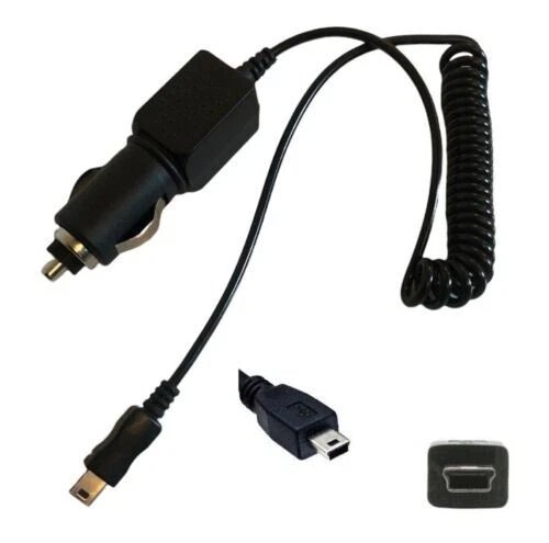Caricabatterie auto mini USB satellitare navigatore Garmin, TomTom, Binatone, Navman e altro ancora compatibile
