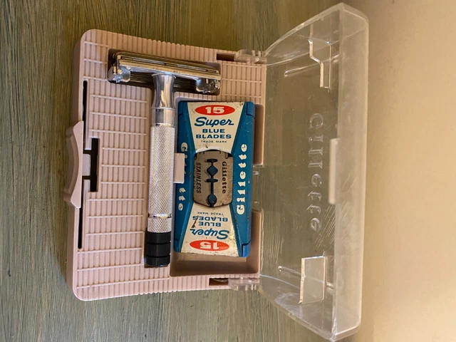 Vintage 1937-39 Gillette Sheraton - TTO One Piece Open Comb DE Safety Razor 2