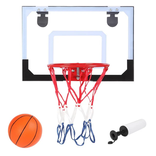 Mini Wall Mounted Basketball Hoop Over the Door Hanging Backboard with 5'' Ball