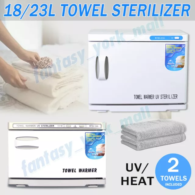 16L-23L Hot Towel Warmer UV Sterilizer Cabinet Disinfection Heater Salon Beauty