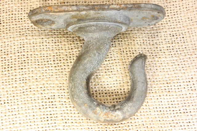 old Plant Hook Porch Ceiling Barn find galvanized iron vintage 2 3/4 x 1 1/8”