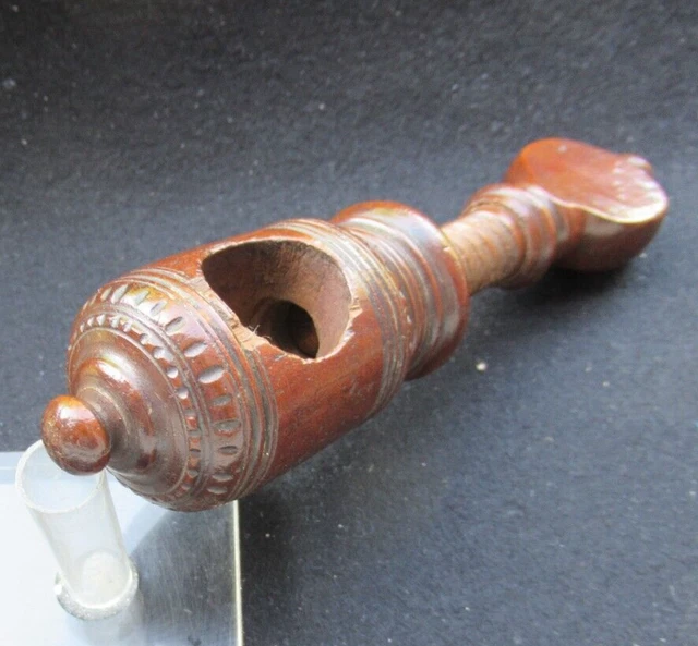 ANCIEN CASSE NOISETTE CASSE NOIX à bague BOIS OLD ANTIQUE NUTCRACKER EUR 239,00 - FR