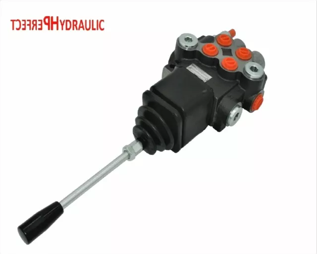 Distribuidor Hidráulico 2 palancas Joystick 40L doble efecto circuito abierto