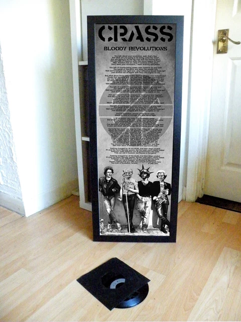 Sheet Sposter CRASS BLOODY REVOLUTIONS Poster,Lyric Sheet, Gee Vaucher, 5000 ...