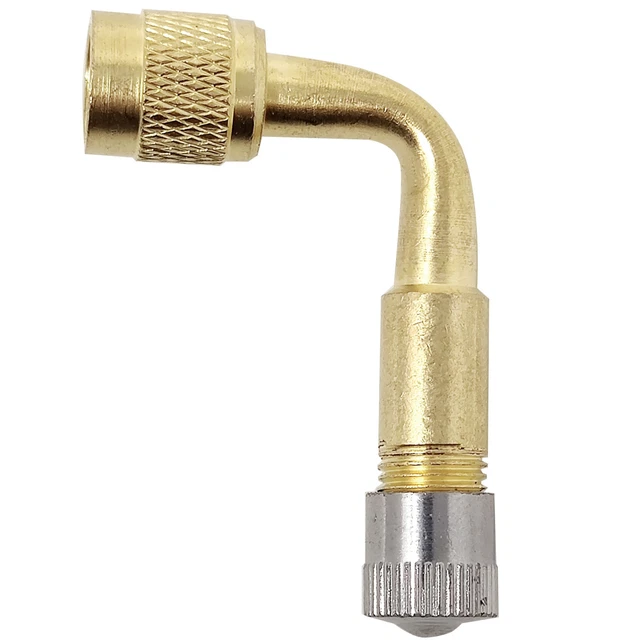 Gosknor Set 6 Estensioni Valvola Pneumatico | Angoli 45/90/135 Gradi, Adattatori In Ottone Per Auto, Bici E Camper - 2