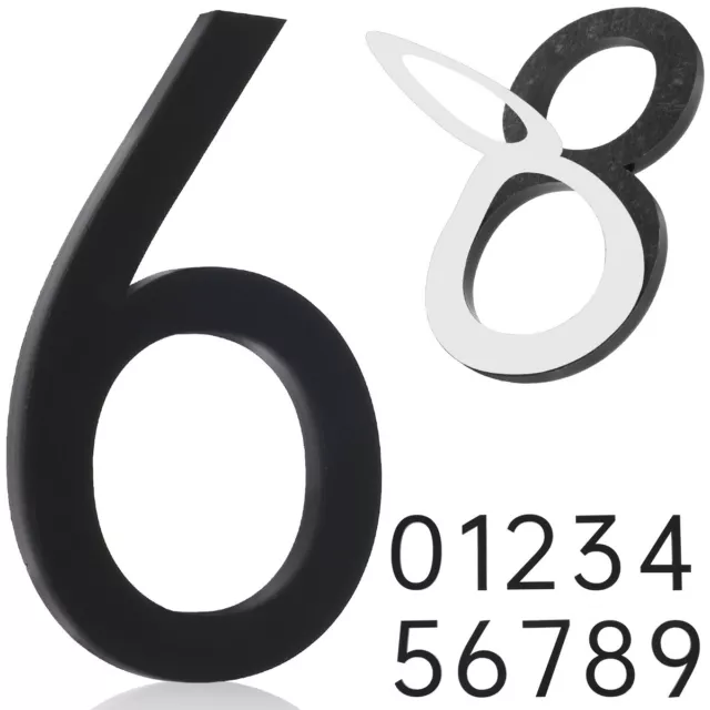 10Pcs House Numbers 0 to 9 Self-Adhesive Address Numbers Acrylic Mailbox NumberΦ