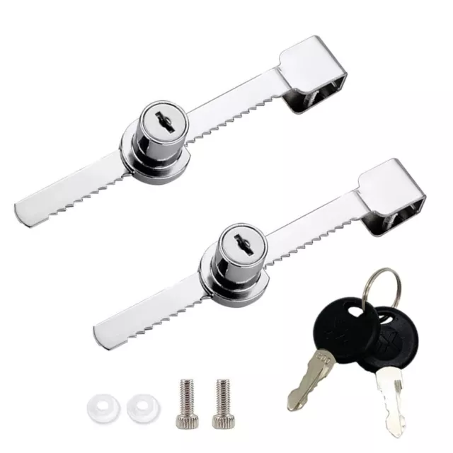 Sliding Glass Door Ratchet Lock with Chrome FinishGlass Display Case LockKeye...