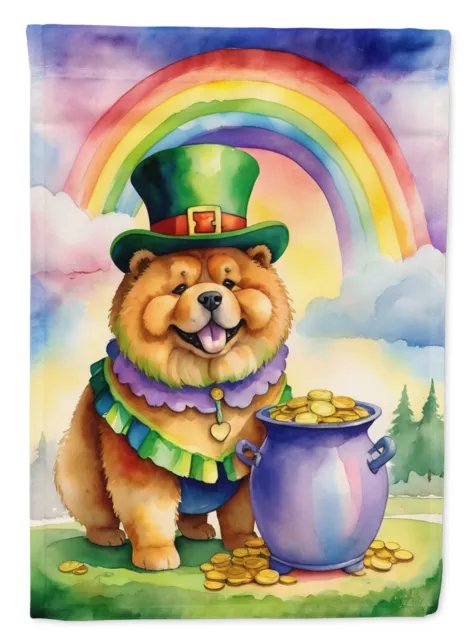 Chow Chow St Patrick's Day Flag Canvas House Size DAC5516CHF