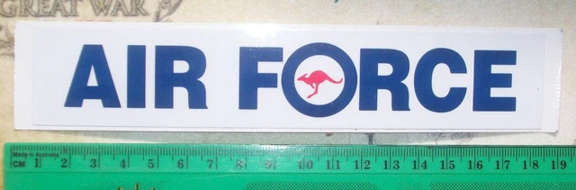RAAF AIR FORCE STICKER - ROYAL AUSTRALIAN AIR FORCE new made FULL ...
