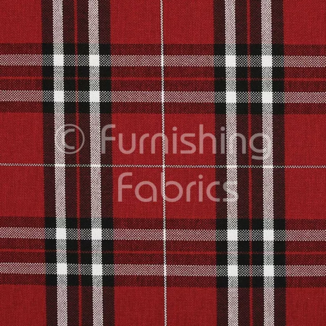 Designer Tartan Stripe Plaid Checked Pattern Soft New Chenille Upholstery Fabric