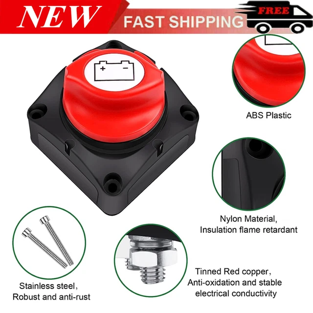 Manopola rimovibile isolatore batteria barca marina taglio kill switch 300 A 12 V/48 V