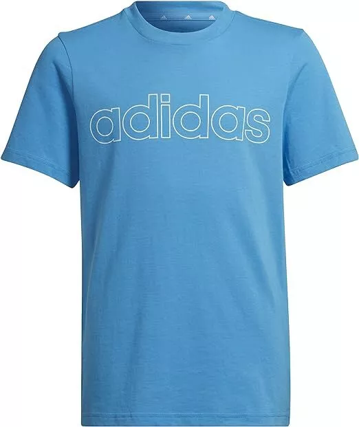 Adidas Jungen T-Shirt Kurzarmshirt Sportshirt Training, Blau, EU 104