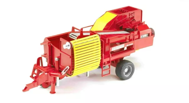 Bruder 02130 Grimme SE 75 Kartoffelvollernter Kartoffelimitate anhänger Traktor 2