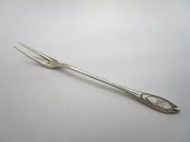 Jugendstil 800er Silber  Serviergabel  F. Bahner - Peter Behrens modell