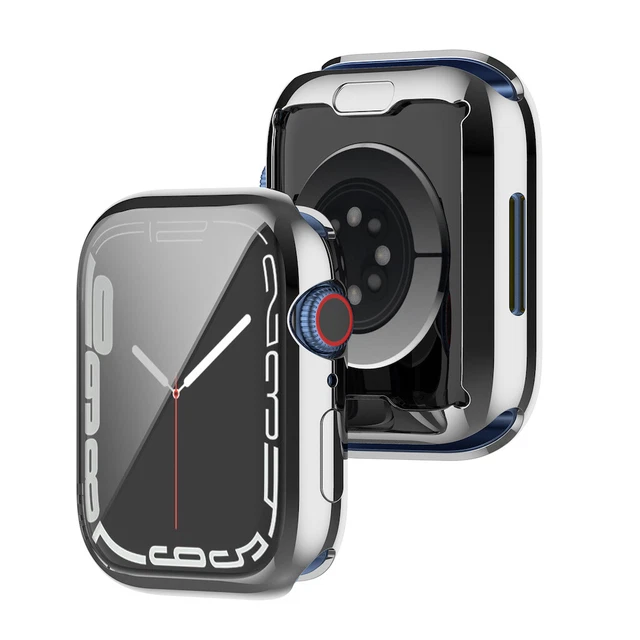 Apple Watch Schutzhülle Serie1 2 3 4 5 6 7 8 Ultra Silikon Hülle Displayschutz 12