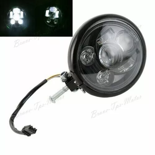 NEW 5-3/4" 5.75'' LED HeadLight Projector+Housing for Harley XL1200X Dyna FXDB M