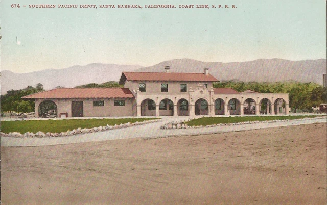 Santa Barbara - Southern Pacific Depot - Coast Line - SPRR