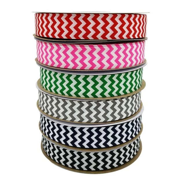 1 Roll 50 Yards Pattern Printing Grosgrain Ribbon for DIY Crafts Wrap
