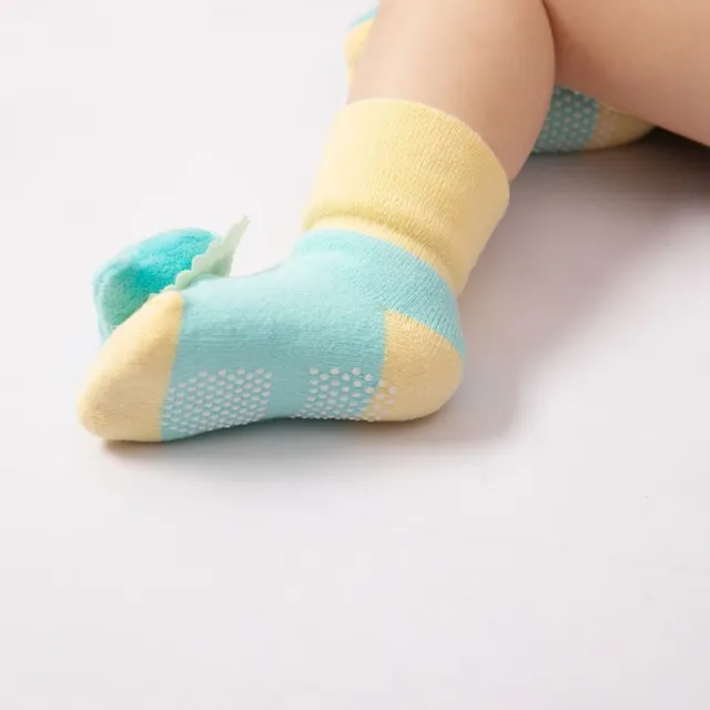 Chaussettes de cheville pour bébé Mitaines de nouveau-né Toddler Chaussettes  antidérapantes pour 0-6 mois