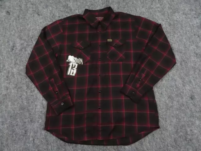 DIXXON SHIRT MENS Extra Large Black Red Flannel The 9th Street Sold Out ...