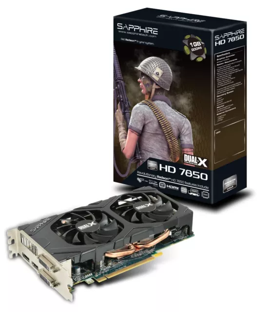 Carte Graphique Sapphire HD7850 . Dual-X OC GDDR5 2GB 256-Bit AMD Radeon