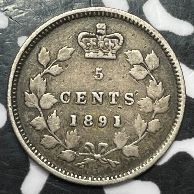 1891 Canada 5 Cents Lot#D2401 Silver!